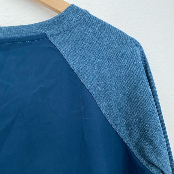 Champion C9 Blue Colorblock Running Athletic Longsleeve Top - Picture 11 of 13